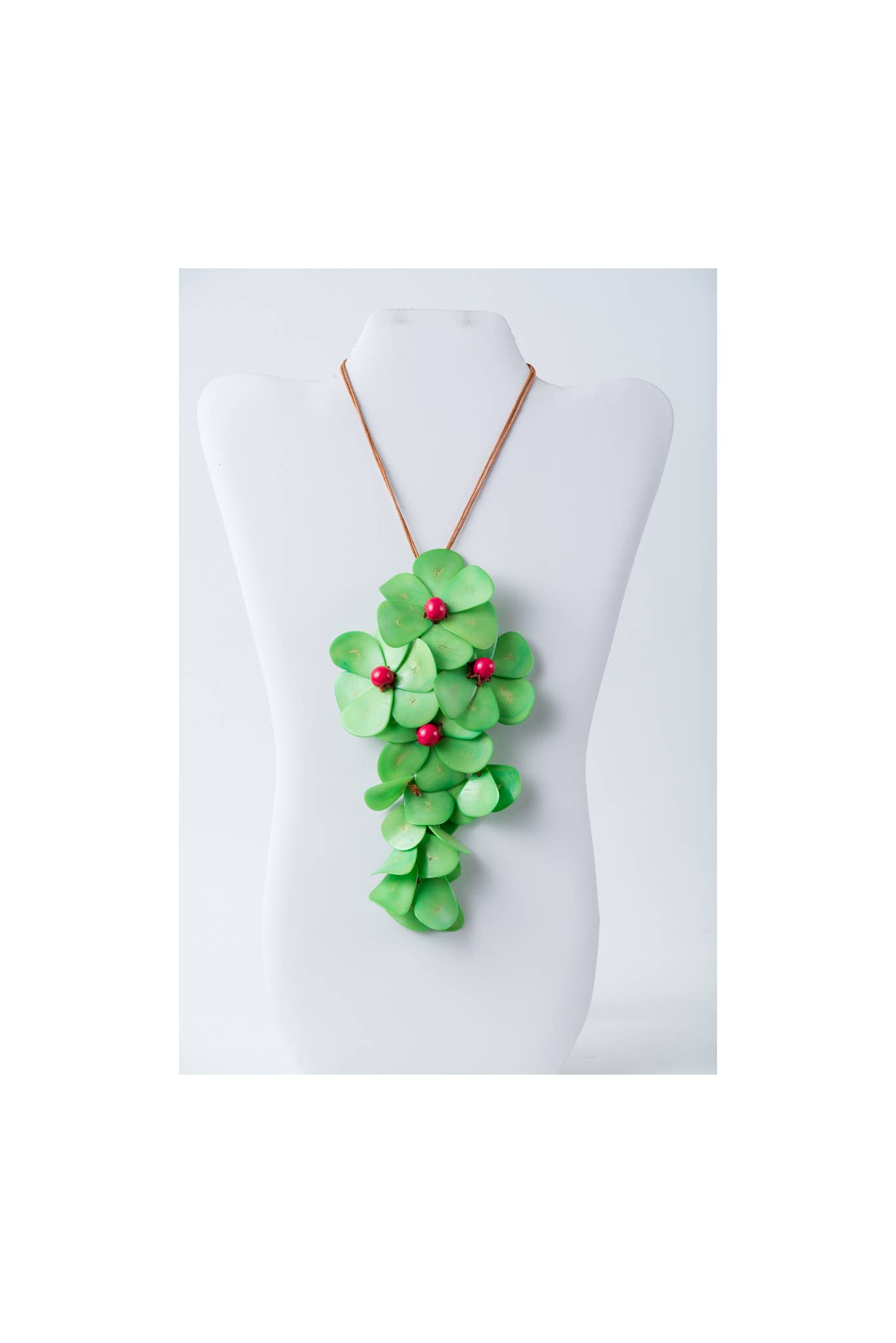 TaguArtsy - Wholesale Pendant/Charm Necklace - Holly Pendant Flower Tagua Necklace3