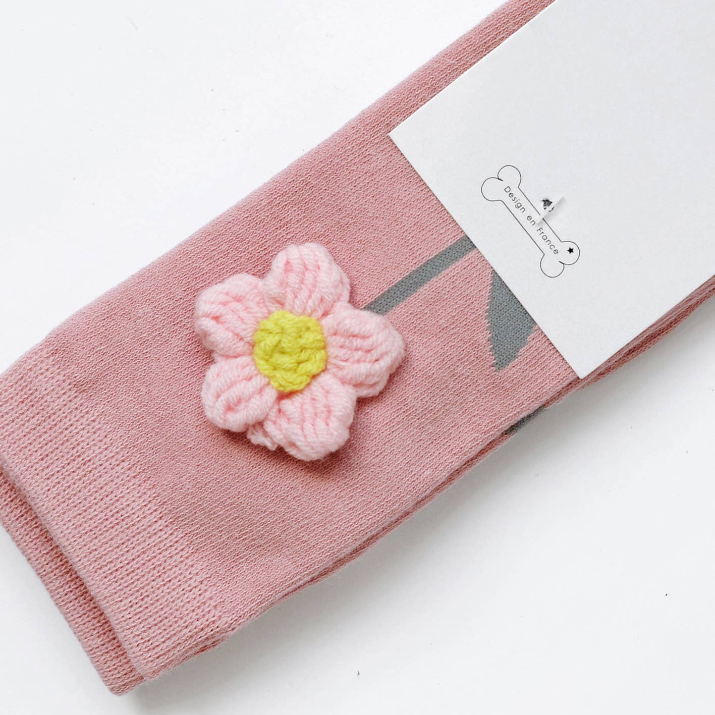BOXBO – Großhandel Socken - Kinder – Hochsocken Flower - Pink3