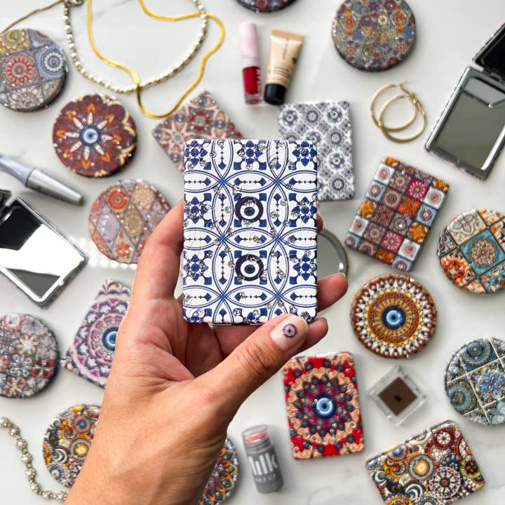 Umays Boho - Wholesale Compact Mirror - Pocket Mirror, Small Mirror, Cute Mirror, Make up Mirror3