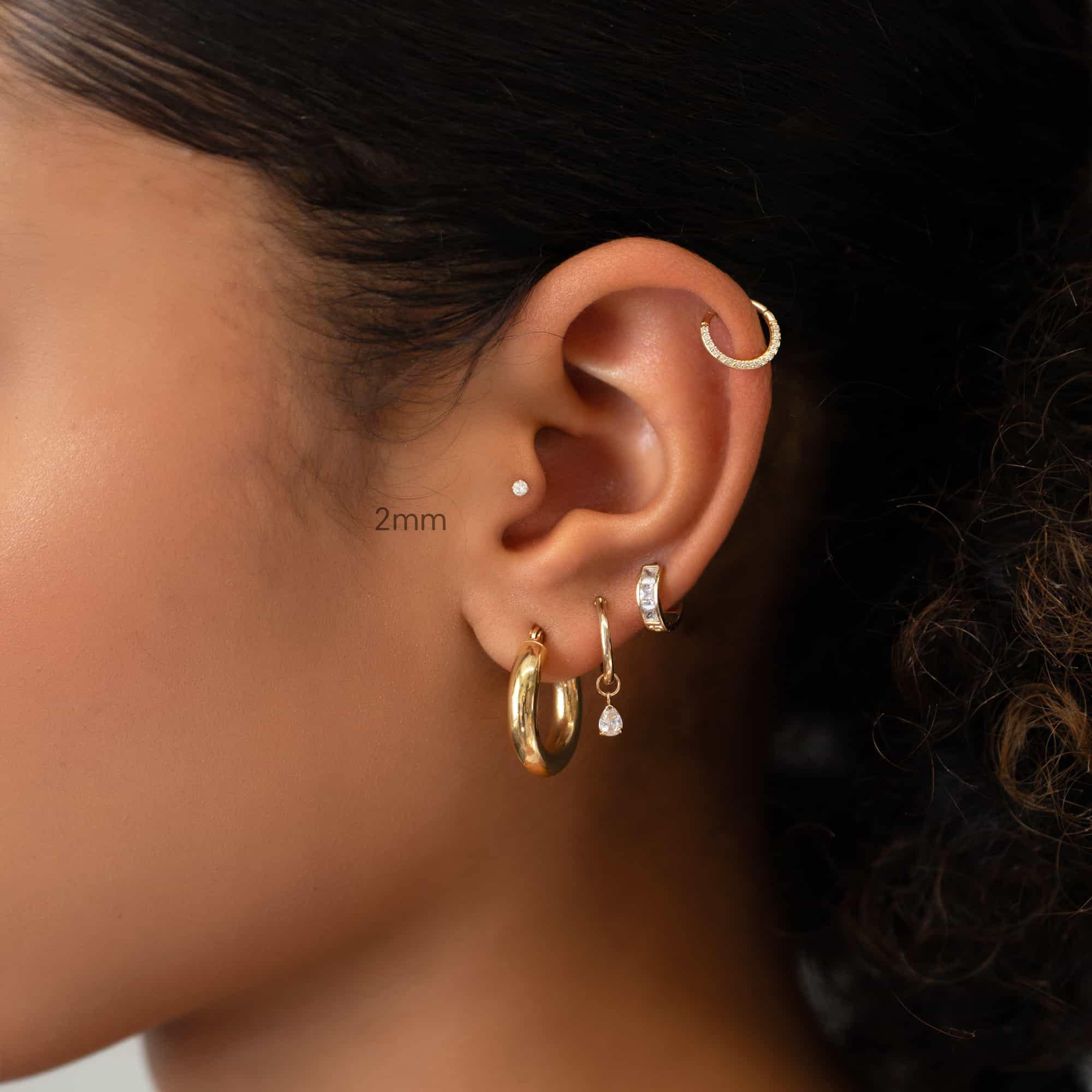 Schmuckgroßhandel - Wholesale Single Earring - Britney Piercing | Titanium2