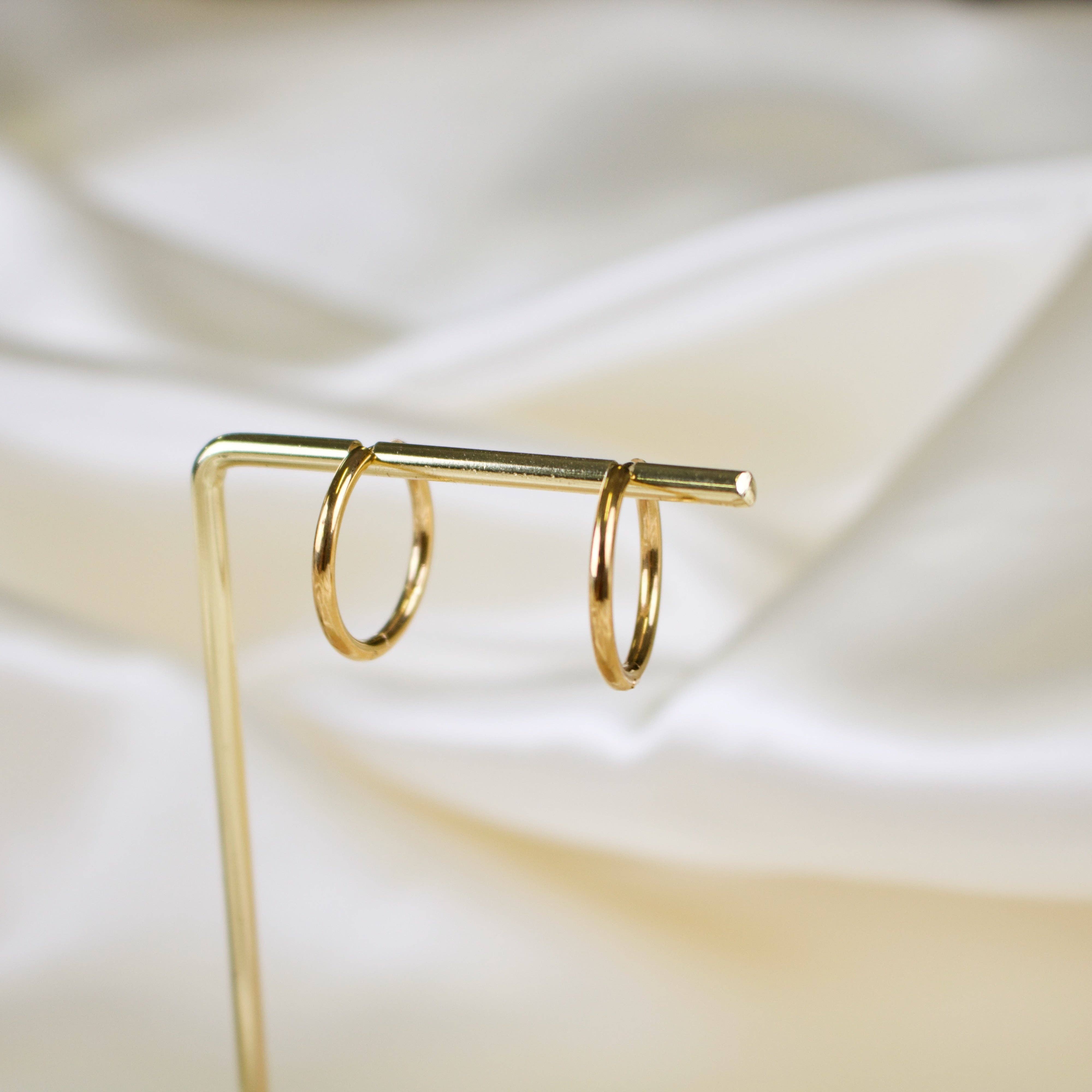 TISH jewelry - Wholesale Hoop Earrings - Sage // Simple Round Hoops4