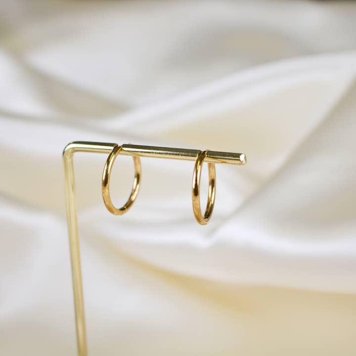 TISH jewelry - Wholesale Hoop Earrings - Sage // Simple Round Hoops4