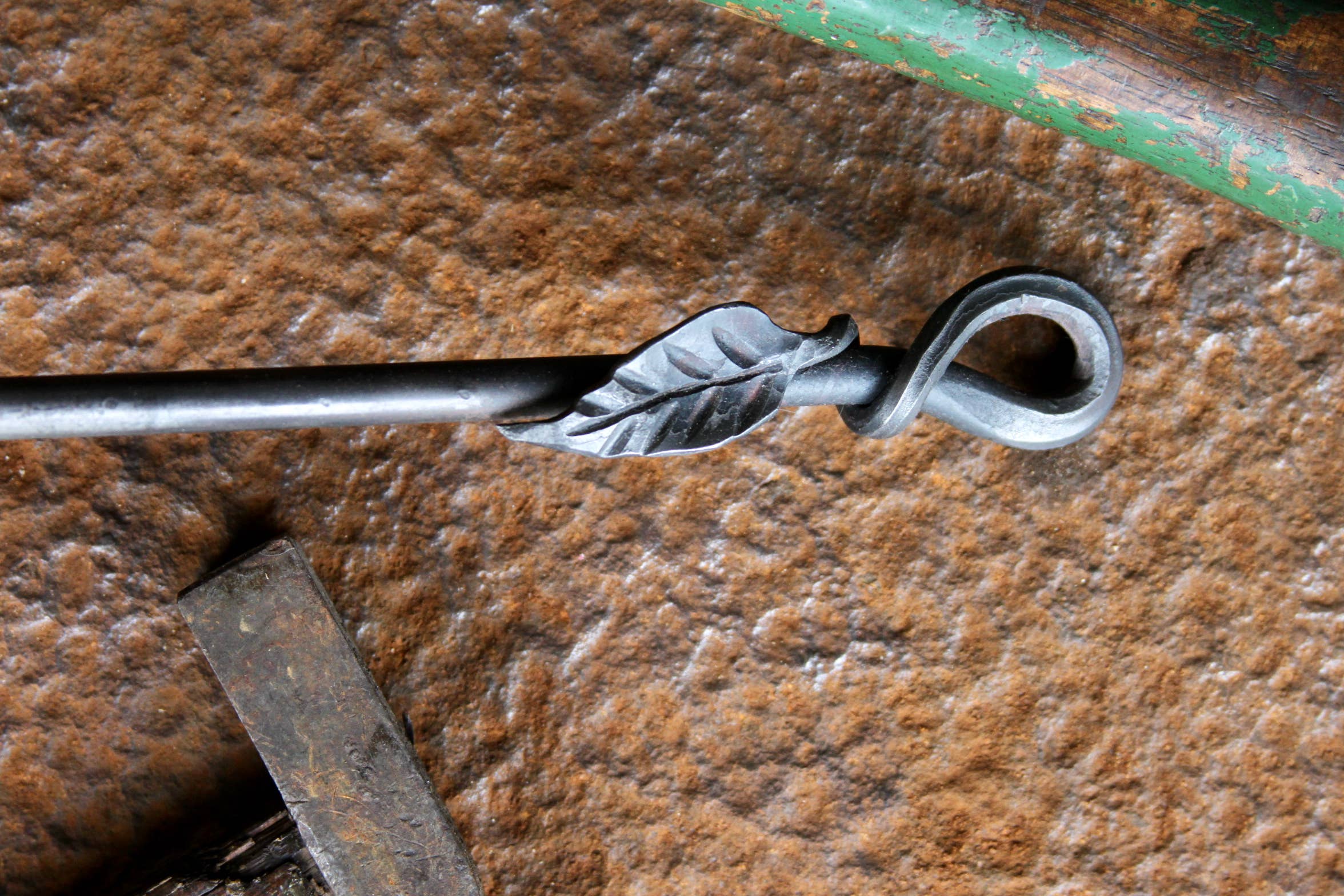 Wicks Forge - Wholesale Kitchen Spoon - Egg Spoon - Leaf Handle3