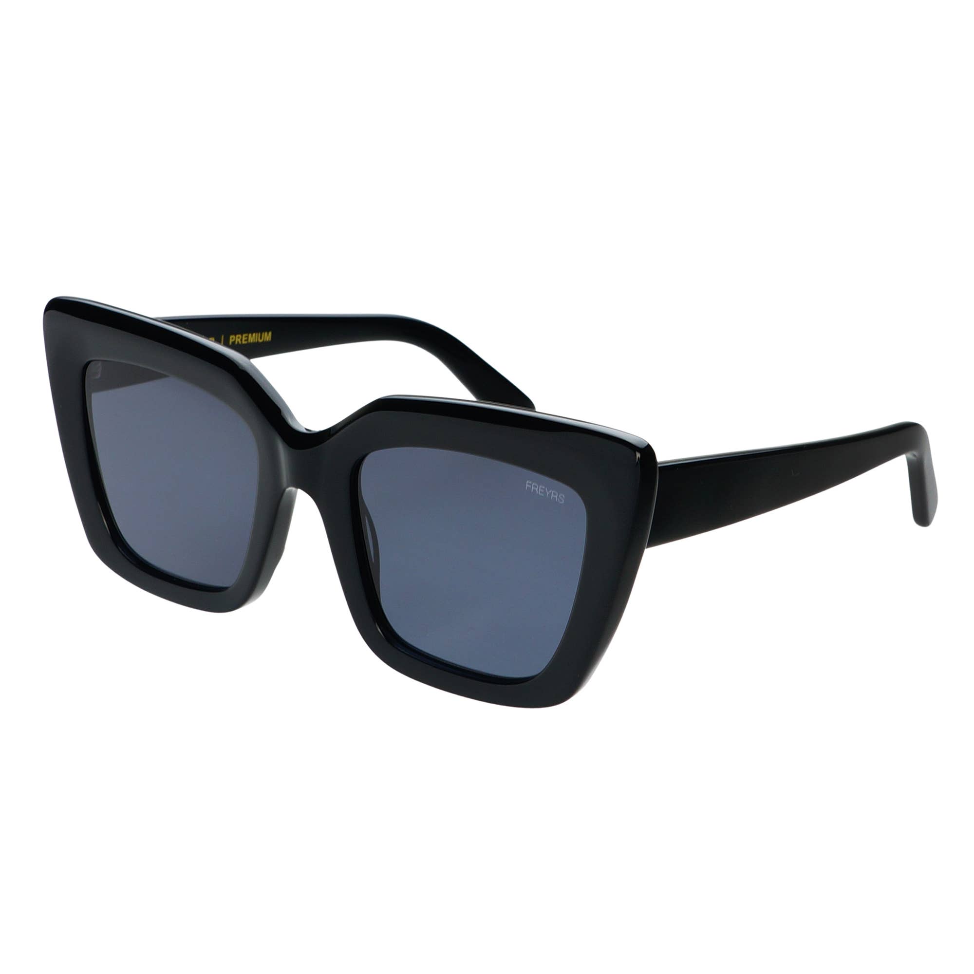 Black Portofino Acetate Oversized Cat Eye Sunglasses for wholesale on Faire2