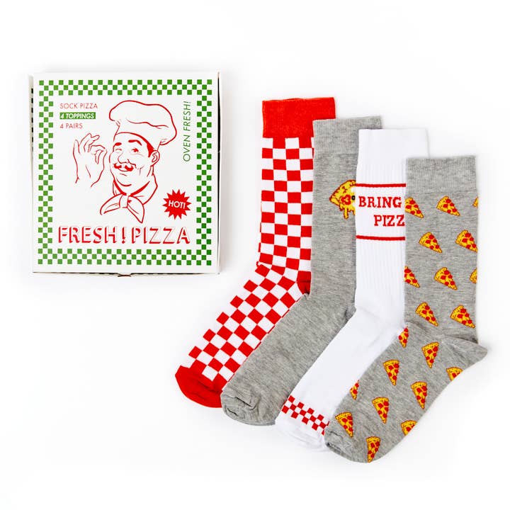 CLEARANCE Unisex Pizza Socks Gift Set and other Purchase Wholesale calze divertenti. Free Returns & Net 60 Terms on Faire trending on Faire.