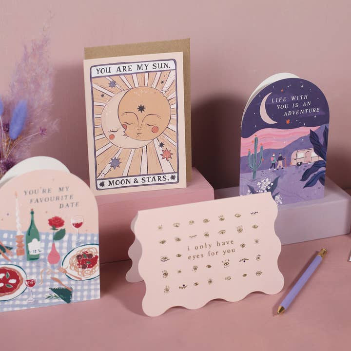 Sister Paper Co. - Wholesale Anniversary card - Sun, Moon & Stars Card | Love Card | Anniversary Cards6