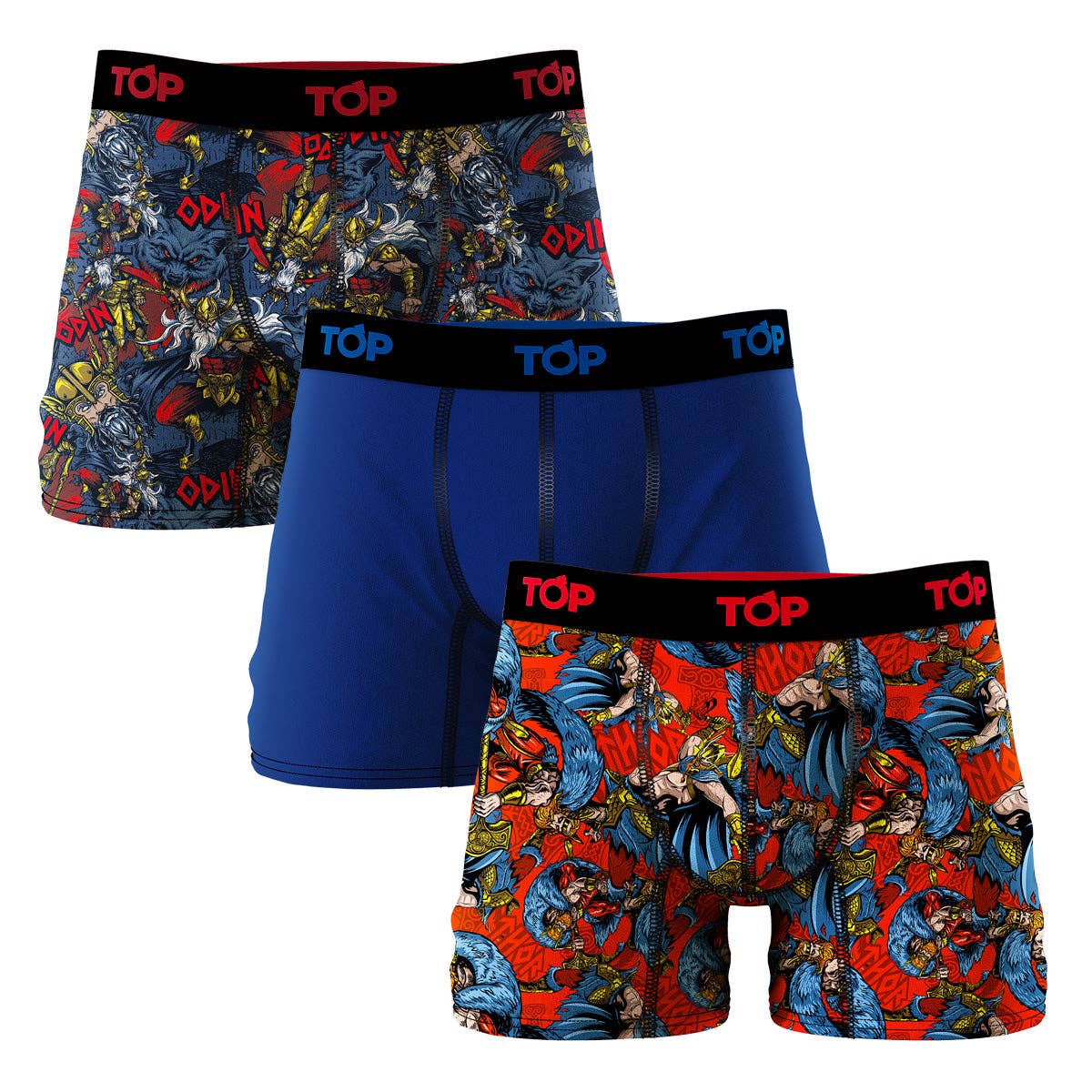 TOP - Vente Sous-vêtements – homme - Boxer en coton pour homme, lot de 3, Gods Collection5