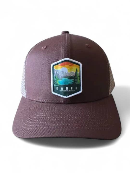 Banff National Park Trucker Hat – Adventure Snapback for wholesale by PNW Apparel