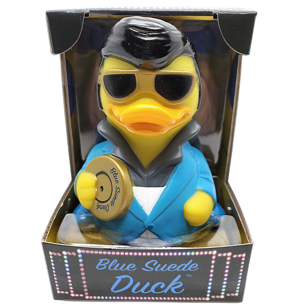 CelebriDucks - Wholesale Bath Toy - Baby - Blue Suede Duck1