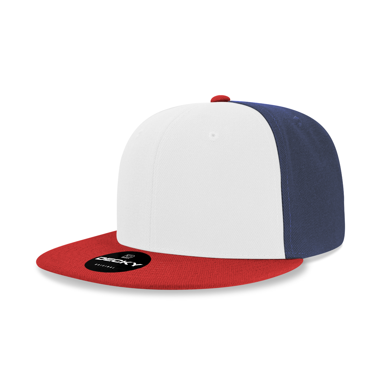 The Park Wholesale - Wholesale Flat Brim Cap - Men's - Decky 6020 - High Profile 6 Panel Snapback, Flat Bill Hat - 602016