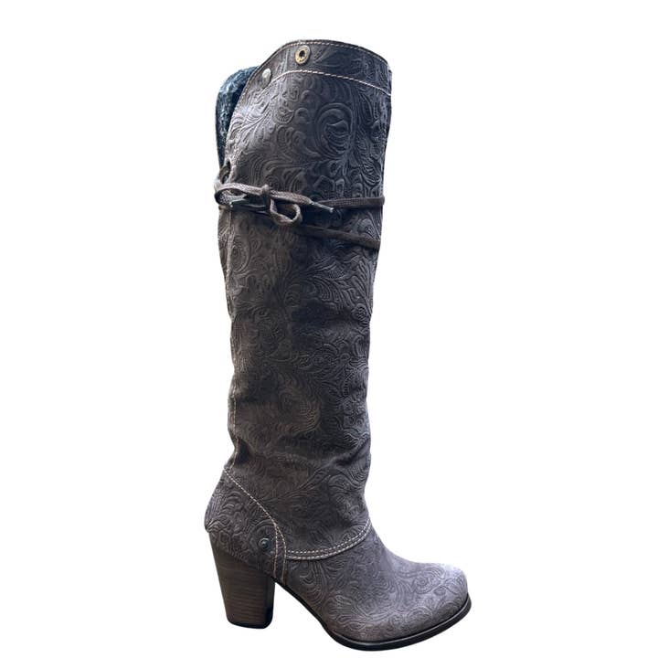 Pulpeux - Grey embossed flower- NEW for wholesale by Chanii B