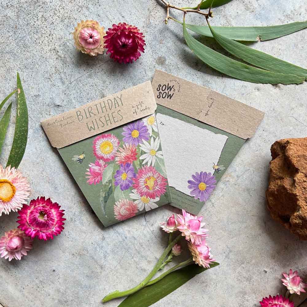 Sow 'n Sow - Wholesale Birthday card - Birthday Wishes Gift of Seeds (Australia Only)3