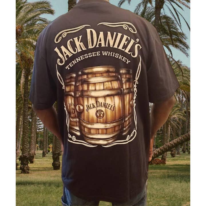 Tennessee Whisky unisex t-shirt med 3D-print - Jack Daniel for engroshandel hos Worldwide Souvenir Mart