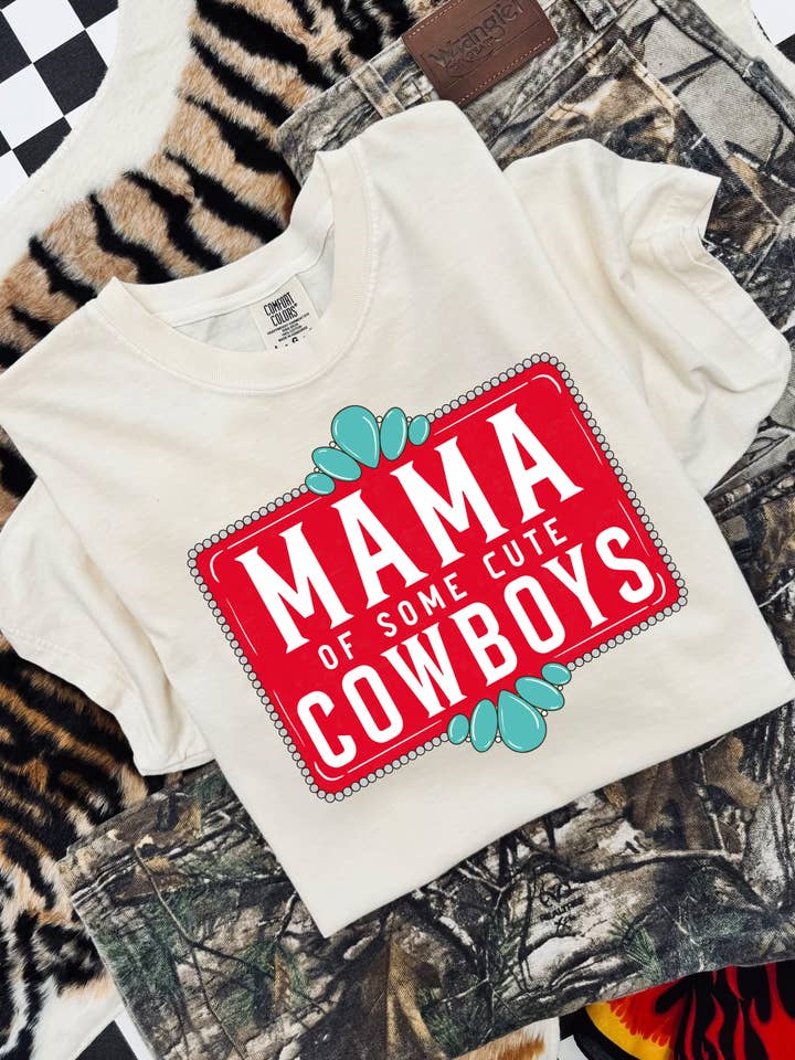 Mama Of Cute Cowboys HTV Transfer for wholesale by Spurs & Spades