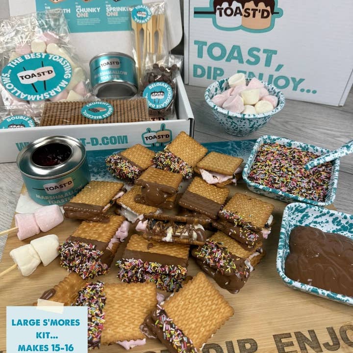 Toast'd – Engroshandel DIY-sæt til fødevarer – S'Mores 'Gave' Sæt1