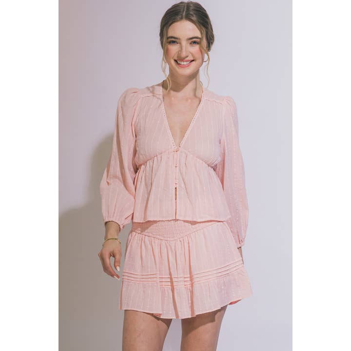 Set boho a due pezzi con volant per la vendita all'ingrosso da parte di HiteJeans