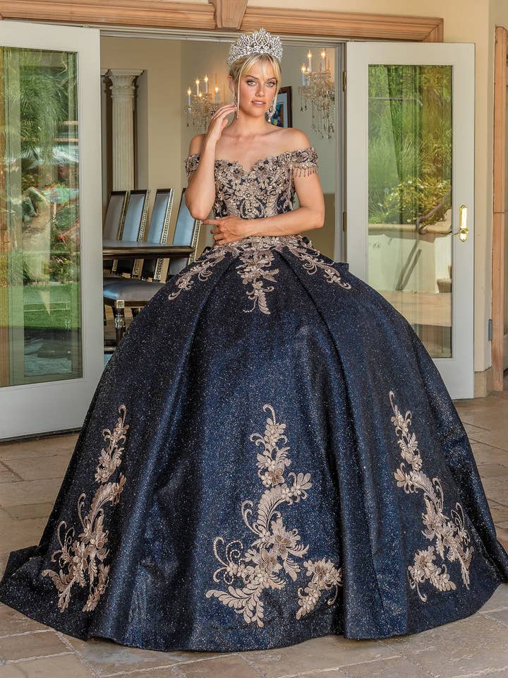 QuinceaƱera Dress Sweetheart Beaded Sequin Gown By LAQ1658 for wholesale by LA Merchandise