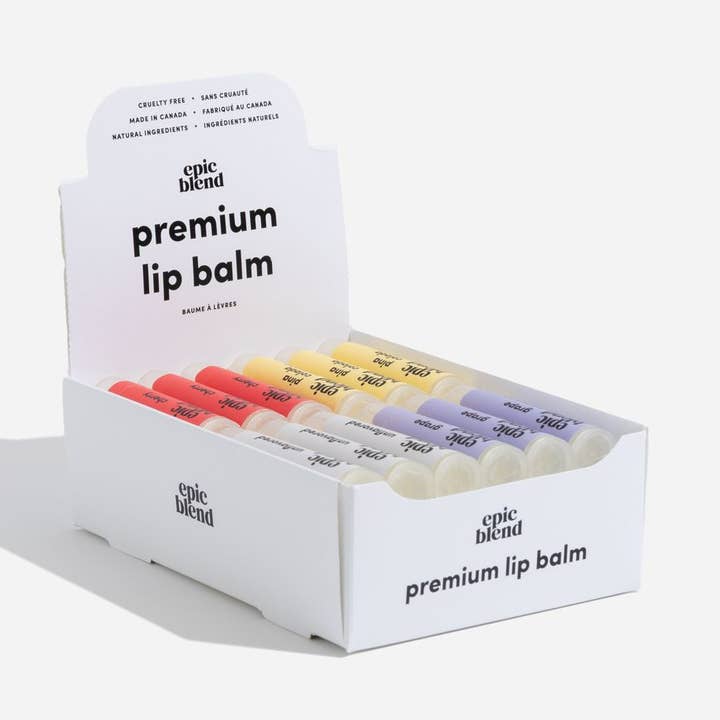 More Moisture Assorted Lip Balm for wholesale by Epic Blend
