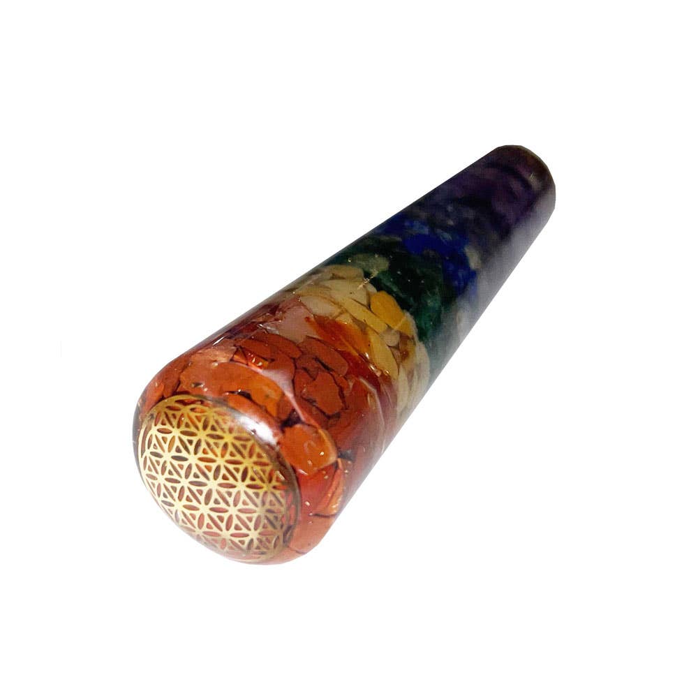 France Mineraux – wholesale Body massager – Orgonite 7 Chakra Massage Stick1
