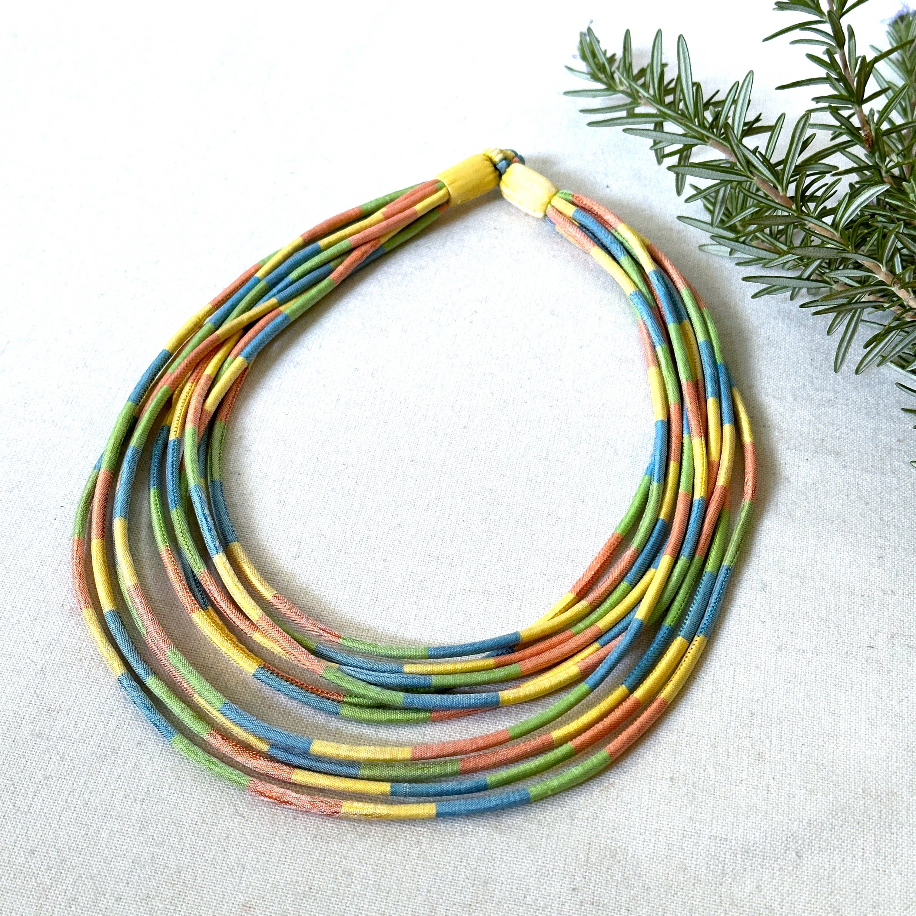 Sophie Silks - Wholesale Woven Necklace - Multi Strands Boho Necklace6