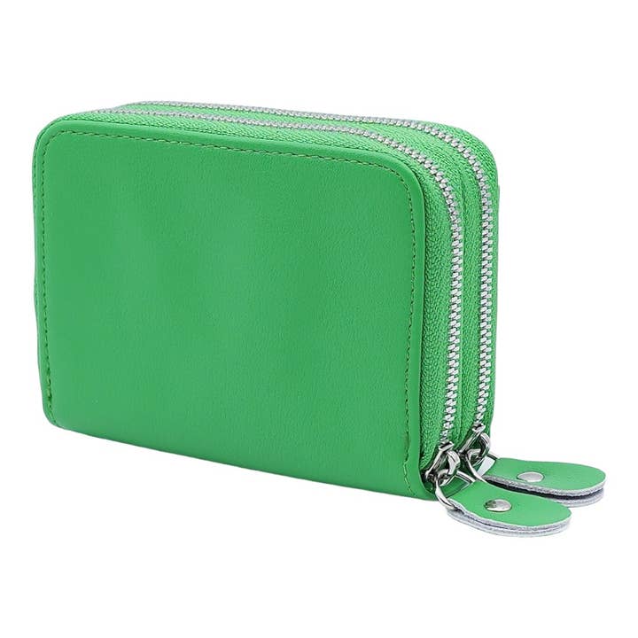 American Leather Goods - Wholesale Wallet - Women's - Leather Credit Card Holder with Zipper, Wallet for Women30