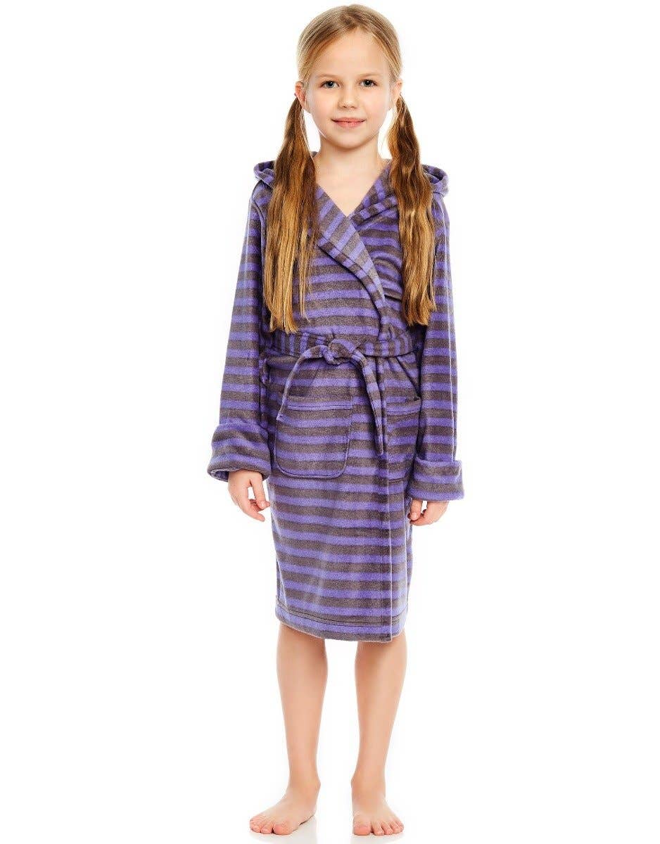 Leveret Pajamas – wholesale Robe – Kids – Kids Fleece Hooded Robe11