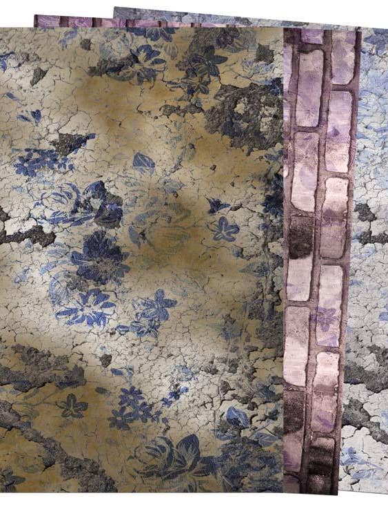 RiPaper by Andy Skinner Floral Grunge Rice Paper for wholesale by Ecstasy Crafts Distributing