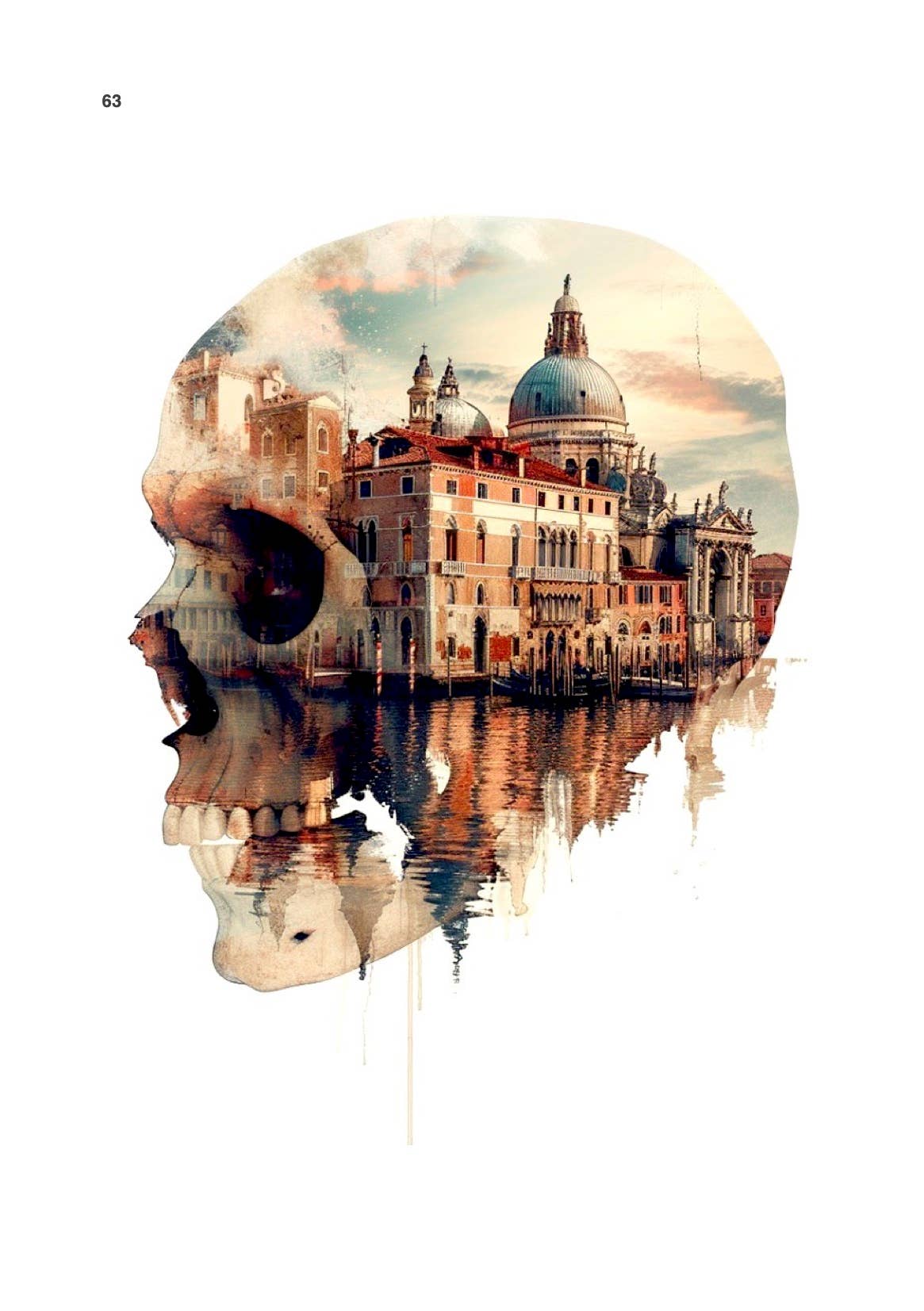 Chartabookbinder - Wholesale Art Print - Venezia Skull0