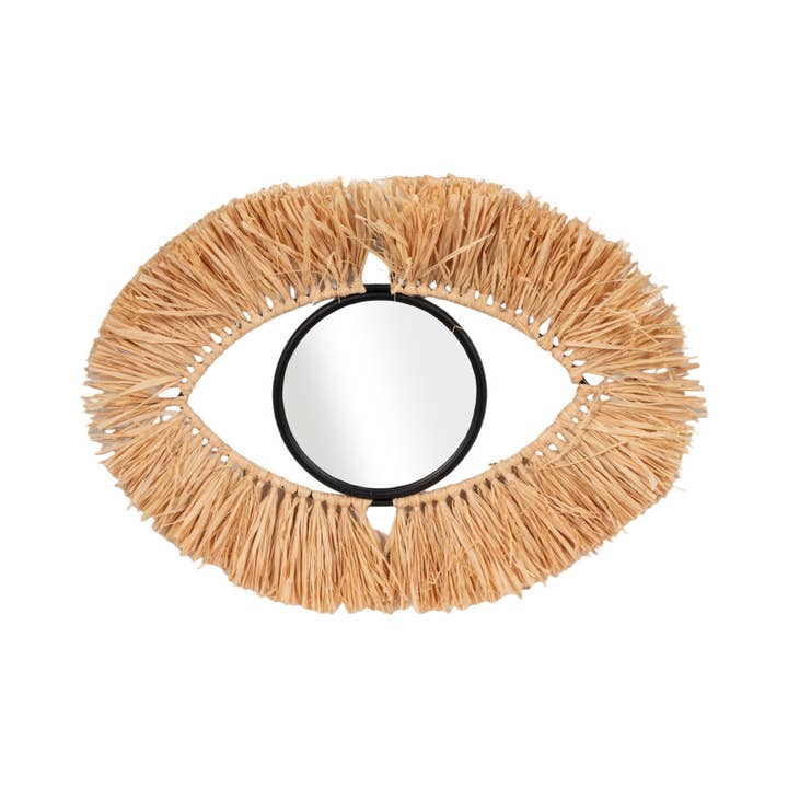 Sagebrook Home - Wholesale Wall Accent - Brown 17 in. x 24 in. Metal Mirrored Eye Wall Accent