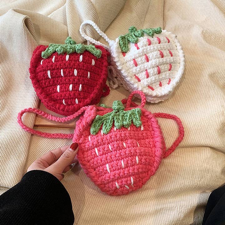 ACCITY - Wholesale Crossbody Bag - Women's - CUTE CASUAL MINI STRAWBERRY CROSSBODY BAG_CWAB24028