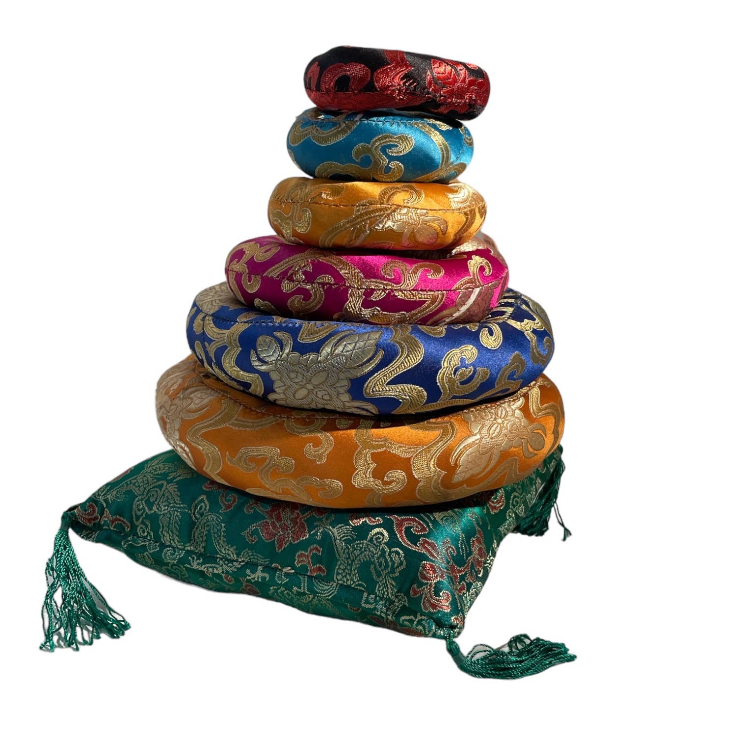 Tenzing Collections - Wholesale Meditation Supplies - Assorted singing bowls Ring Cushion Pillow, Ring Pillow 17