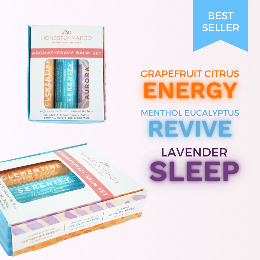 Honestly Margo - Wholesale Healing Salve/Balm/Cream - Aromatherapy Balm Trio Gift Set1