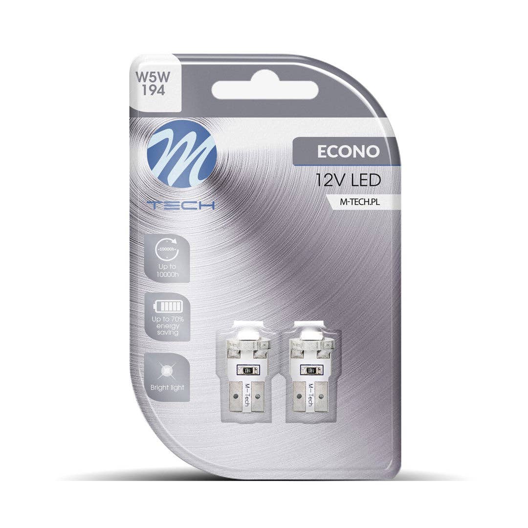 S&U FairTrade UG - Wholesale Light Bulb/Puck - Blister 2x Diode LED L081 - W5W 1xSMD5050 White 12V0