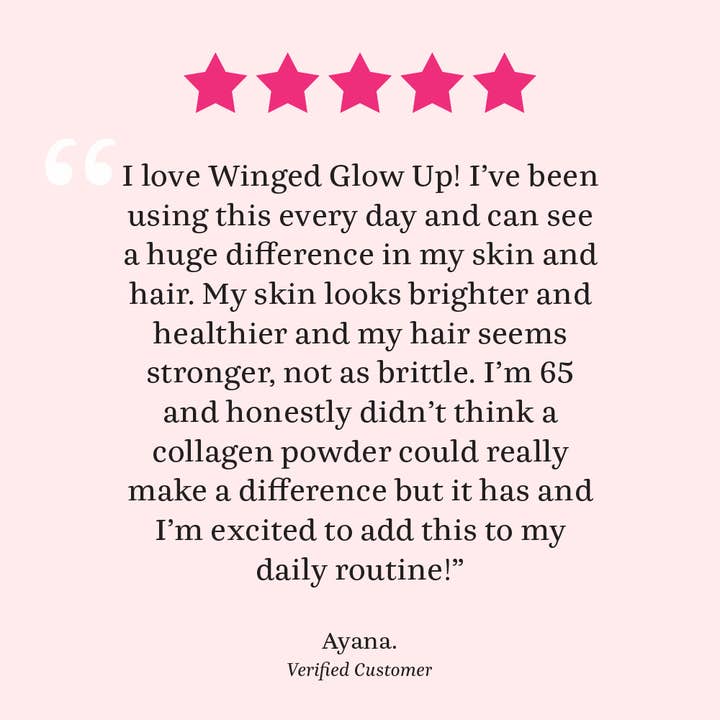 Winged - Wholesale Powdered health drink - Glow Up Collagen & Stress Powder - Unflavored4