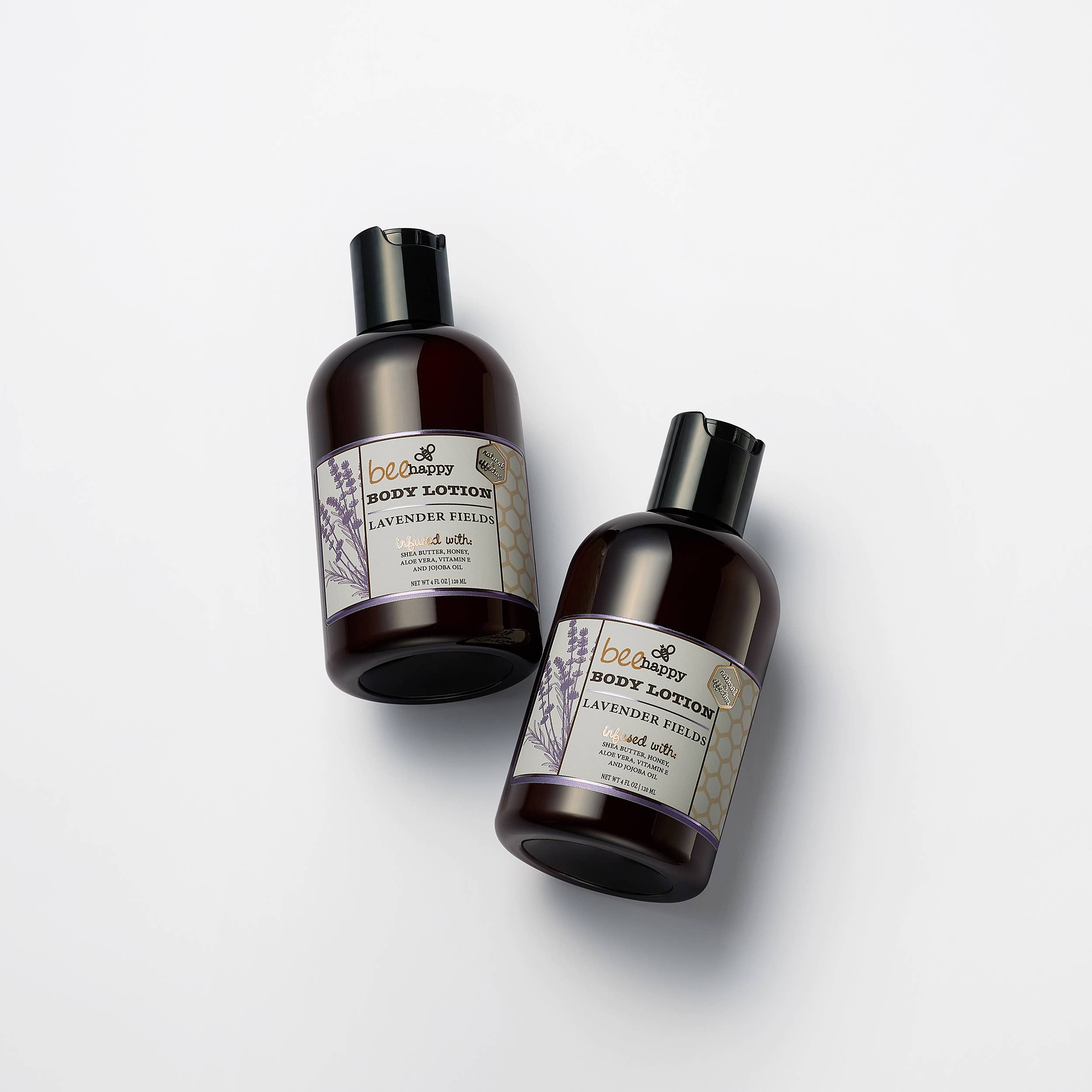 Bee Happy - Wholesale Body Cream/Lotion - "Lavender Fields" Body lotion (4 oz), Shea, Jojoba, Aloe