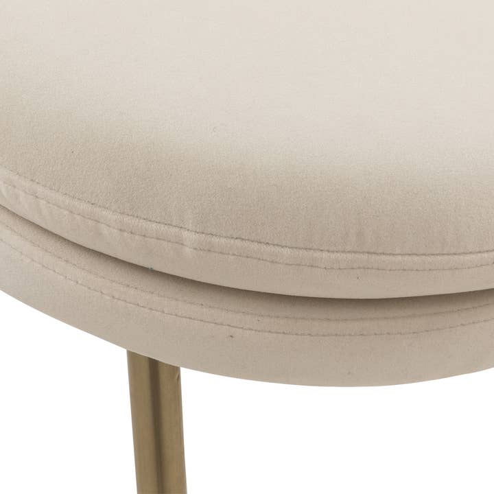 HOMYCASA DESIGN INC - Wholesale Chair - Modern Velvet Dining Chair- Gold Legs-Beige17