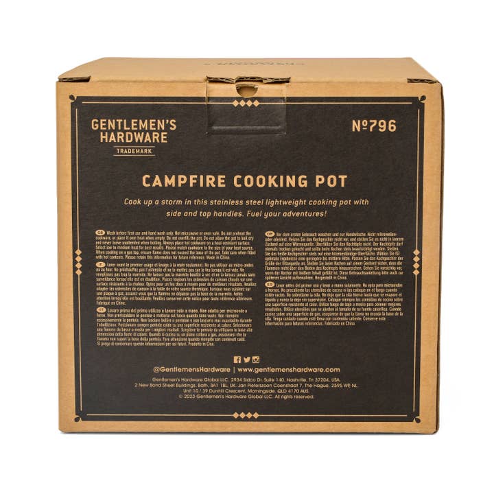 Gentlemen's Hardware - Wholesale Cooking Pot - Campfire Cooking Pot