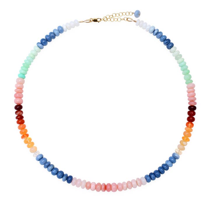 Collier multi-rangs en perles d'opale pour la vente par Carly Waters Designs