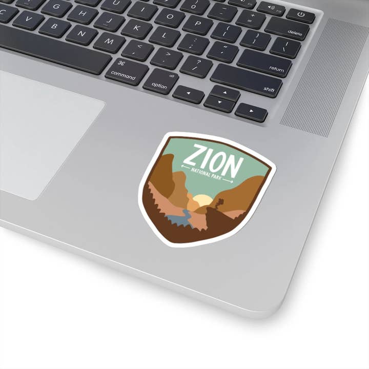 Colleen Goldhorn Creative Co - Wholesale Sticker - Zion National Park Weatherproof Sticker1