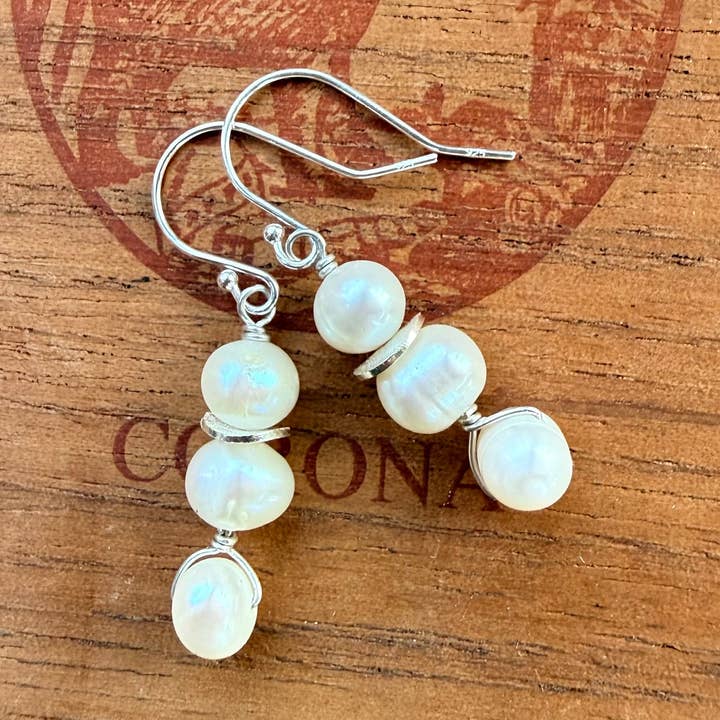 Pearls in Tandem for wholesale by Plumage Jewelry