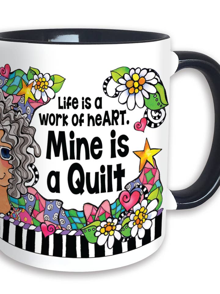 CM277-Quilt-Arbeit von Herz Farbige Tasse für den Großhandel von Suzy Toronto Wholesale