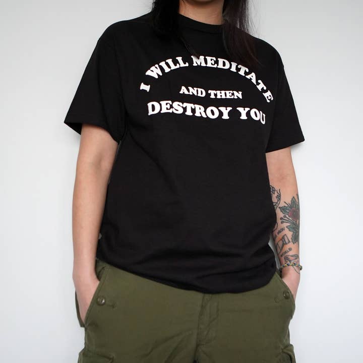 Stuntin Goods - Wholesale Screen Printed T-Shirt - Unisex - Yoga Flame T-Shirt