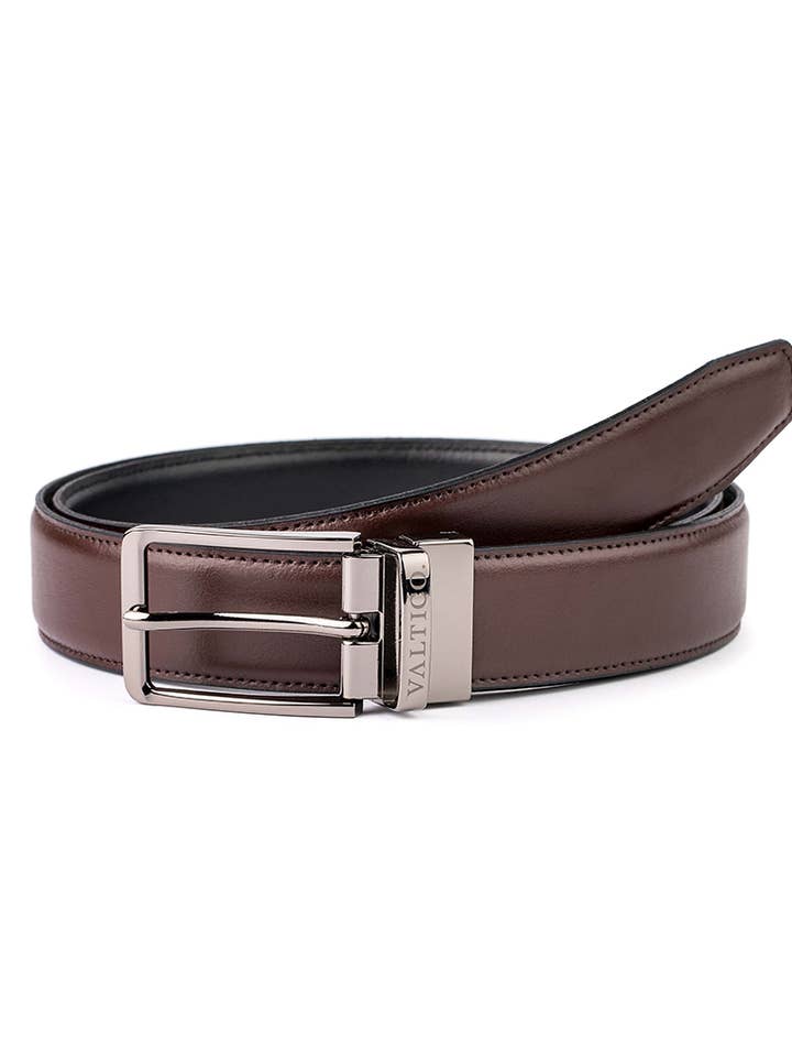 Cintura reversibile in pelle con finitura opaca per la vendita all'ingrosso da parte di VALTICO