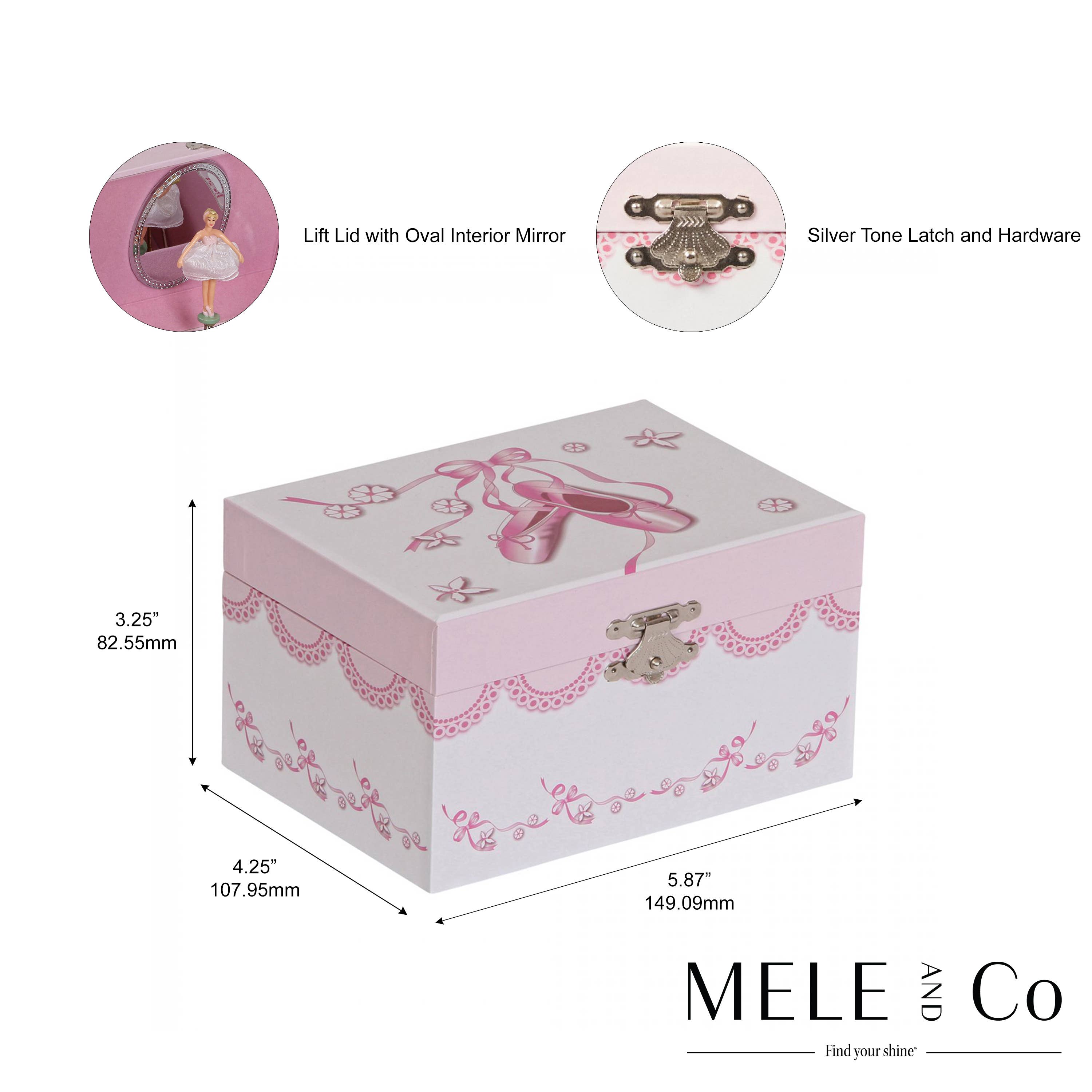 Mele and Co - Wholesale Jewelry Box/Organizer - Kids - Mele and Co Clarice Girl's Musical Ballerina Jewelry Box4