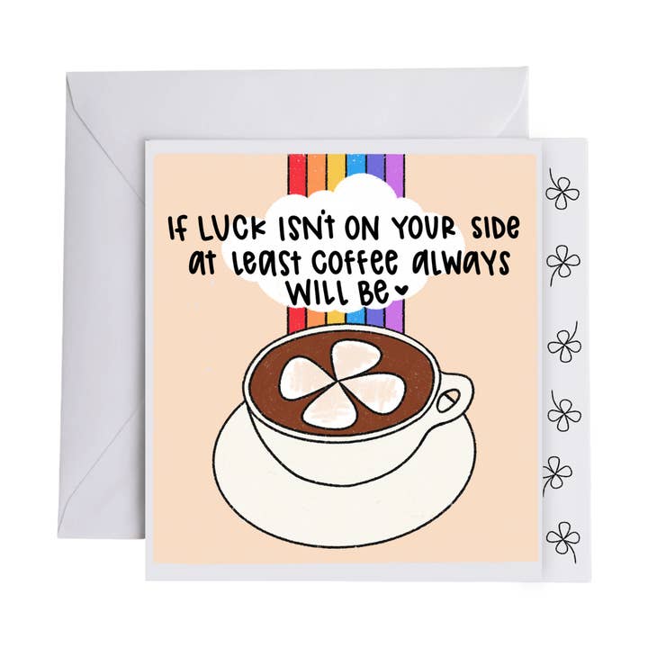 LUCK AND COFFEE for wholesale by Sugarpop Chic