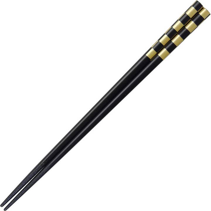 Baguettes japonaises noires avec tatami doré pour la vente par Wholesale Chopsticks