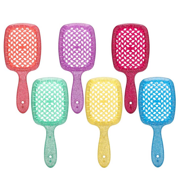MEHIAZ - Wholesale Hair Brush/Comb - Glitter Vent Paddle Hair Brush – Detangling & Styling Brush1
