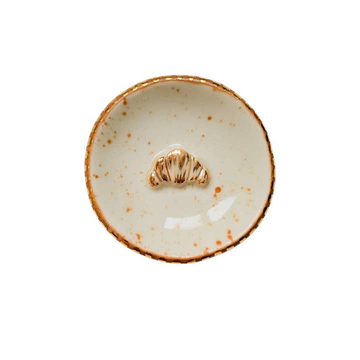 Croissant Ring Dish for wholesale by tinybs ceramics
