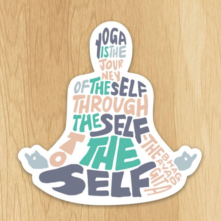Wander On Words - Wholesale Sticker - Hand-Lettered Inspirational Yoga Self Sticker0