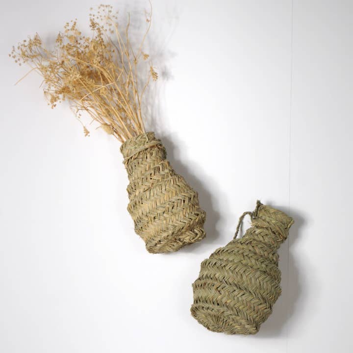 Bohome Living - Wholesale Vase - Wicker jar - Natural Alfa1